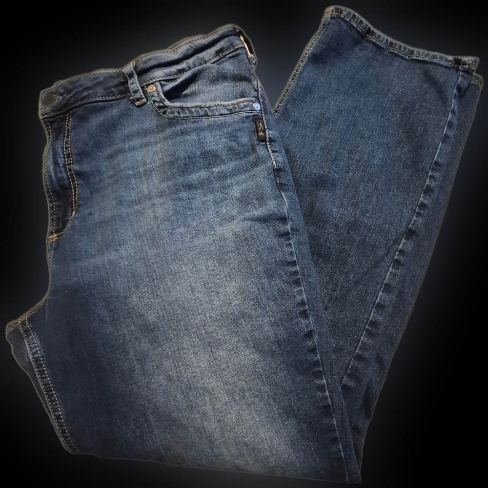 Silver women's size 24W Suki Slim Boot cut jeans distressed 5 pocket VGUC